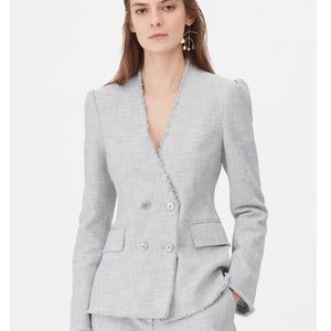 Rebecca Taylor Tailored Slub Suit Set size 2